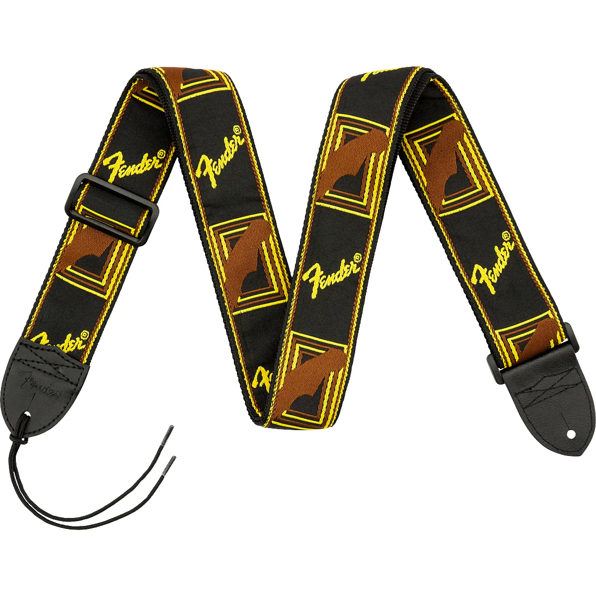 Fender 099-0681-000 Strap Black/Yellow/Brown