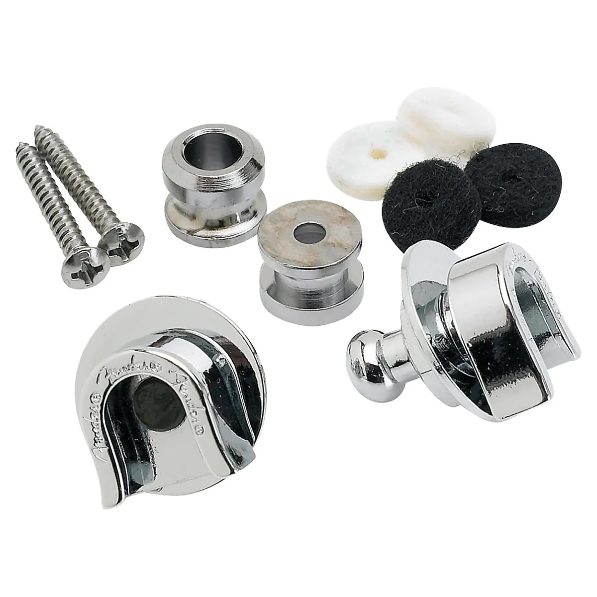 Fender 099-0690-000 Strap Locks, Chrome