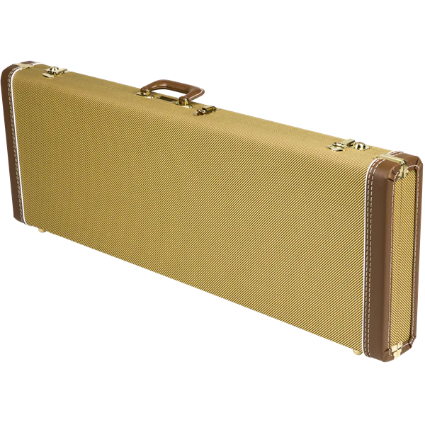 Fender 099-6103-400 Strat/Tele Case, Tweed w/ Red Poodle Plush Interior - Image 3