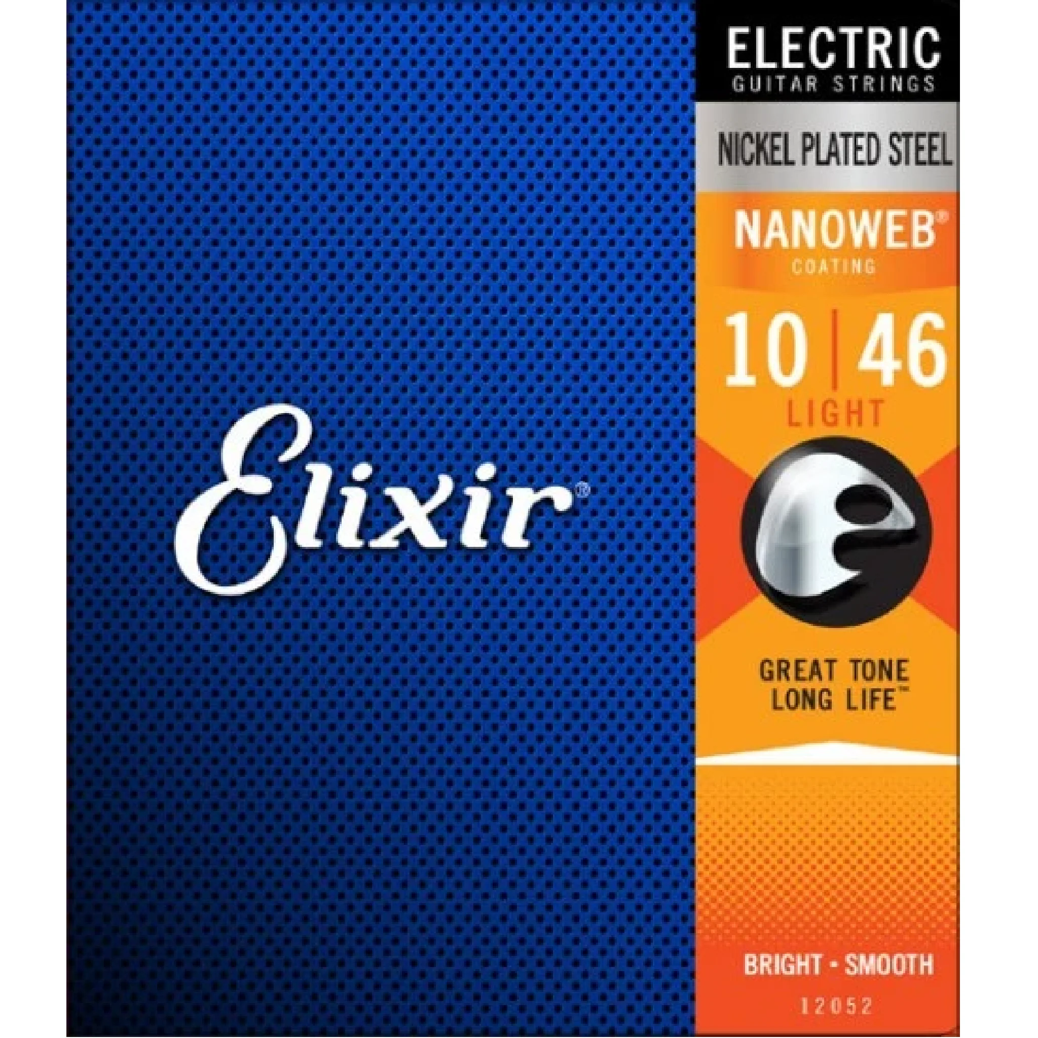 Elixir 12052 NANOWEB Electric Guitar Strings Light 10-46