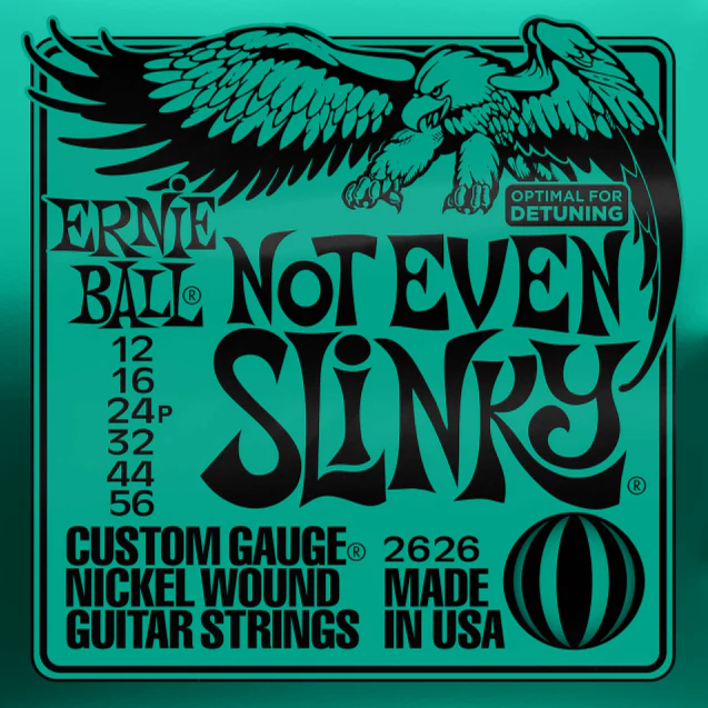 Ernie Ball 2626 Not Even Slinky Nickel Wound Electric Guitars Strings 12-56 Gauge