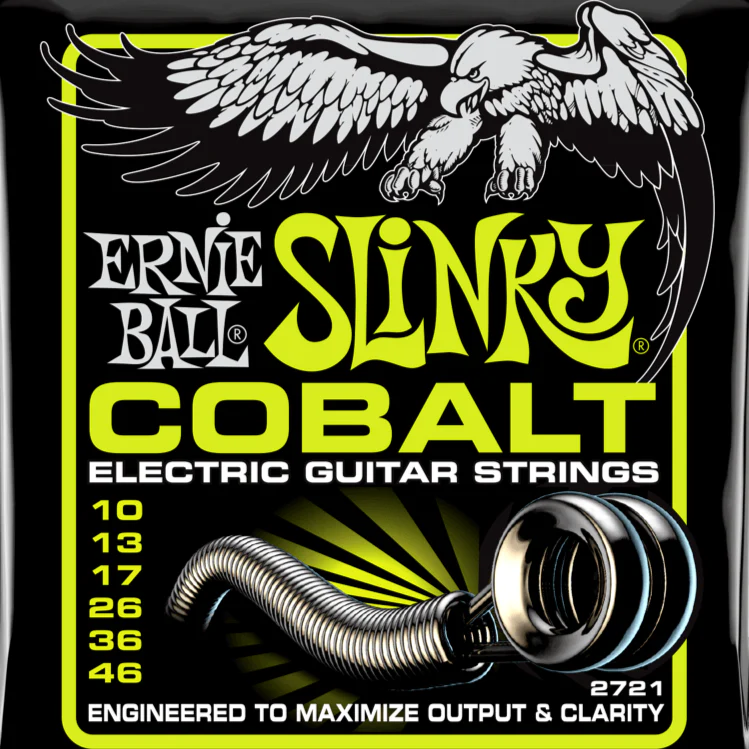 Ernie Ball 2721 Regular Slinky Cobalt Electric Guitar Strings 10-46 Gauge