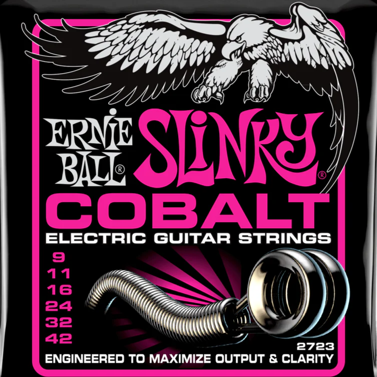 Ernie Ball 2723 Super Slinky Cobalt Electric Guitar Strings 9-42 Gauge