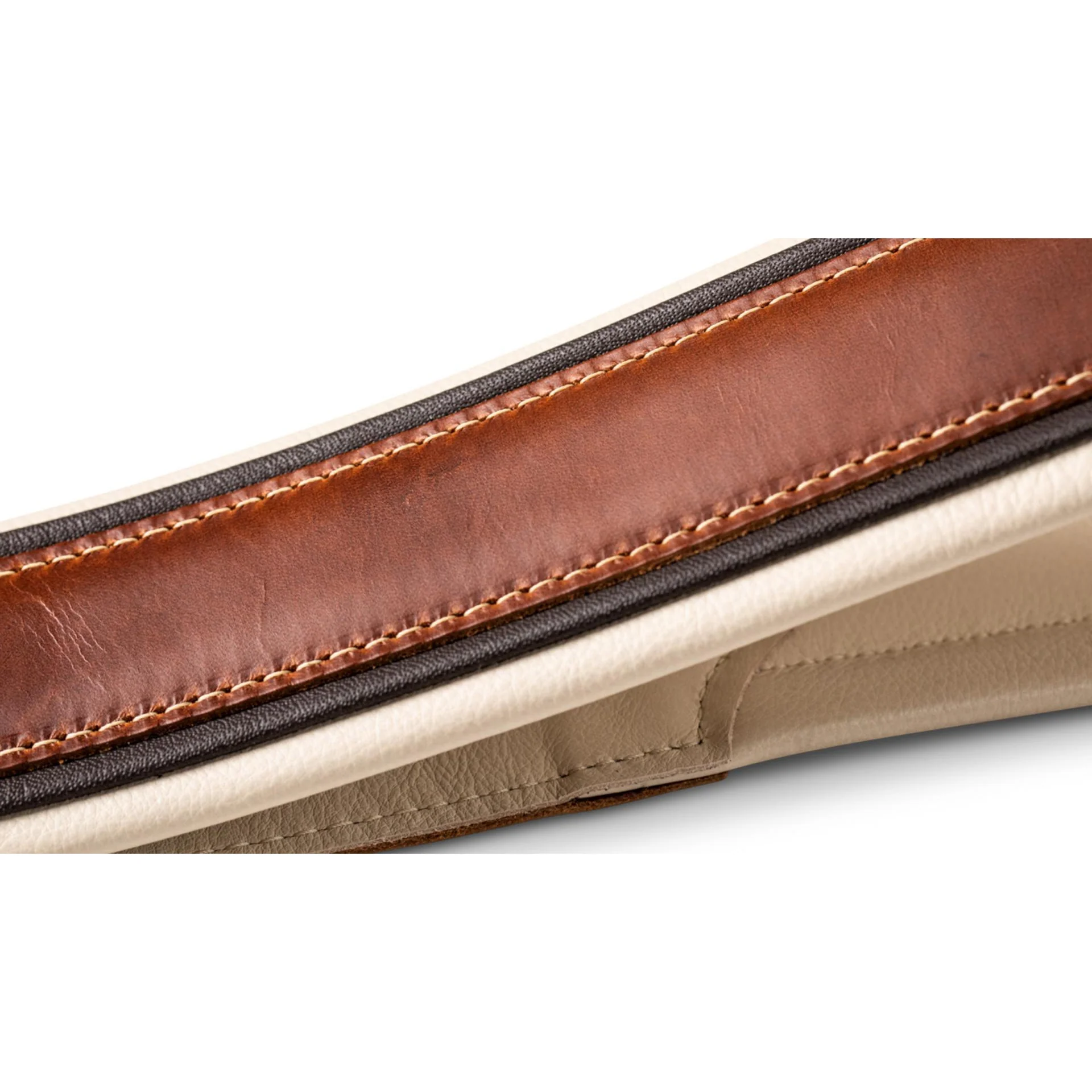 Taylor 4105-25 400 Series - Renaissance 2.5" Guitar Strap, Medium Brown - Image 2
