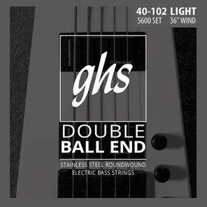 GHS 5L-DBB Double Ball End 5 String Bass Strings 40-126
