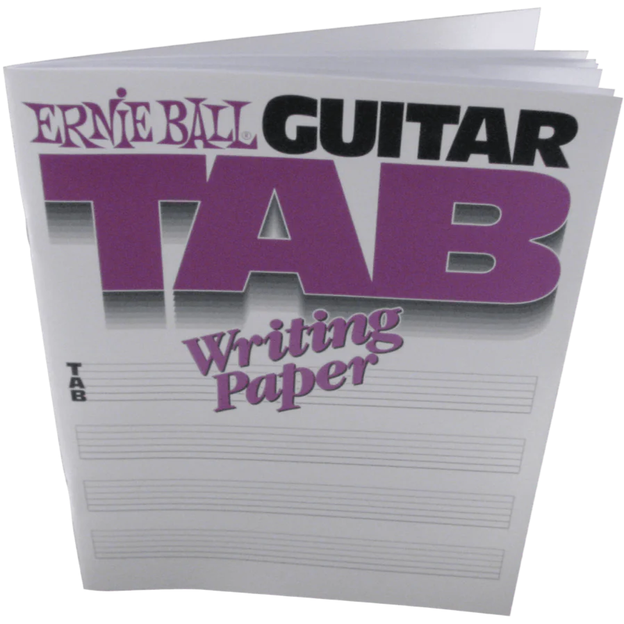 Ernie Ball 7021 Guitar Tab Writing Paper Book