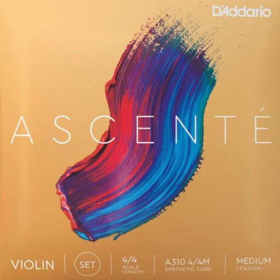 D'addario A310-4/4M Ascente Violin Set 4/4Med