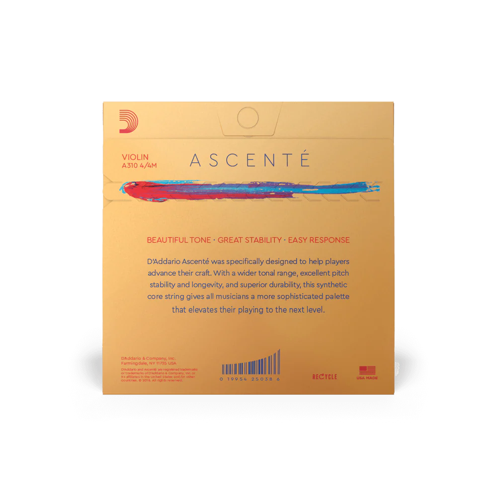 D'addario A310-4/4M Ascente Violin Set 4/4Med - Image 2