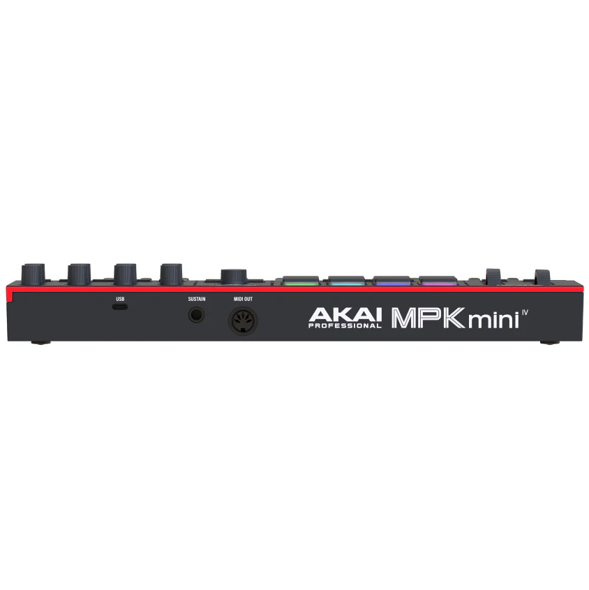 Akai MPKMINI4B Mini Keyboard and Drum Pads, Black - Image 3