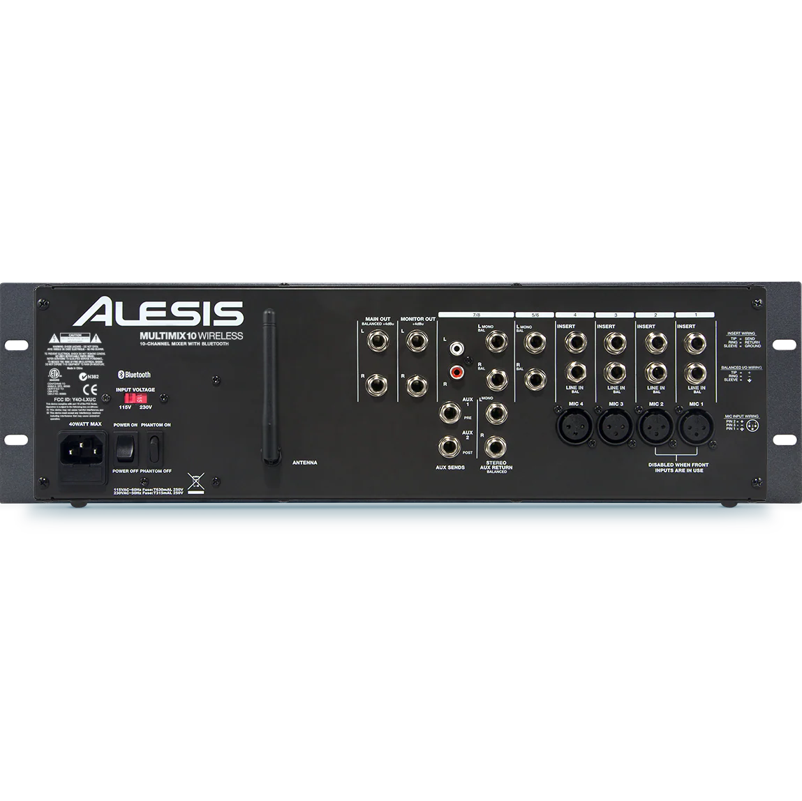 Alesis MM10WX110 Multimix 10 Wireless - 10-Channel 3RU mixer with Bluetooth audio - Image 2