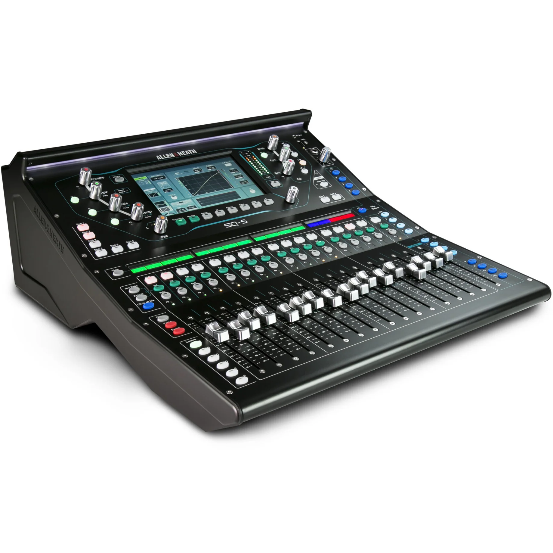 Allen & Heath SQ-5 Compact Digital Mixer, 96kHz XCVI FPGA processing, 17 Faders, 16 Onboard Preamps - Image 2
