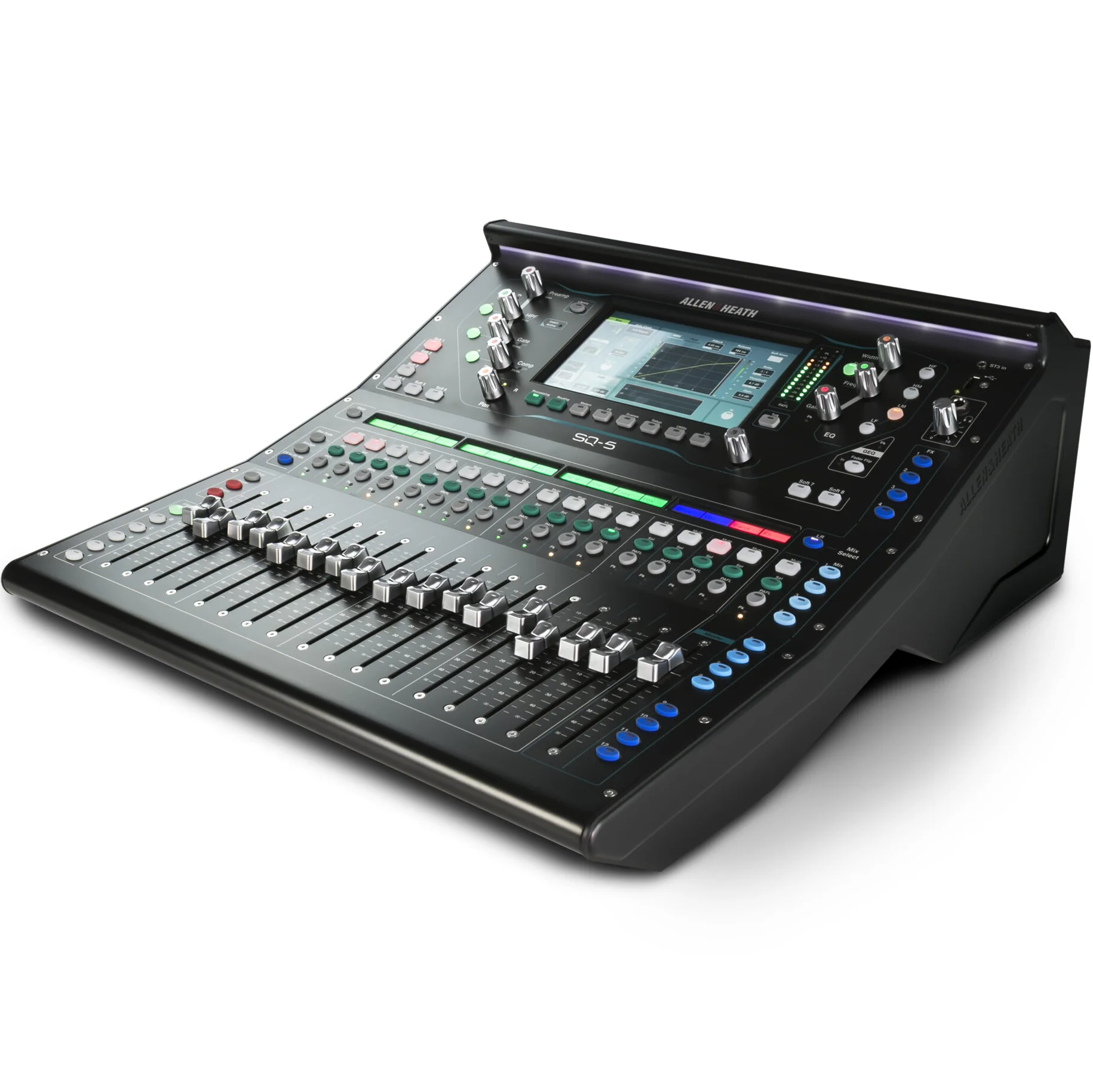 Allen & Heath SQ-5 Compact Digital Mixer, 96kHz XCVI FPGA processing, 17 Faders, 16 Onboard Preamps - Image 3