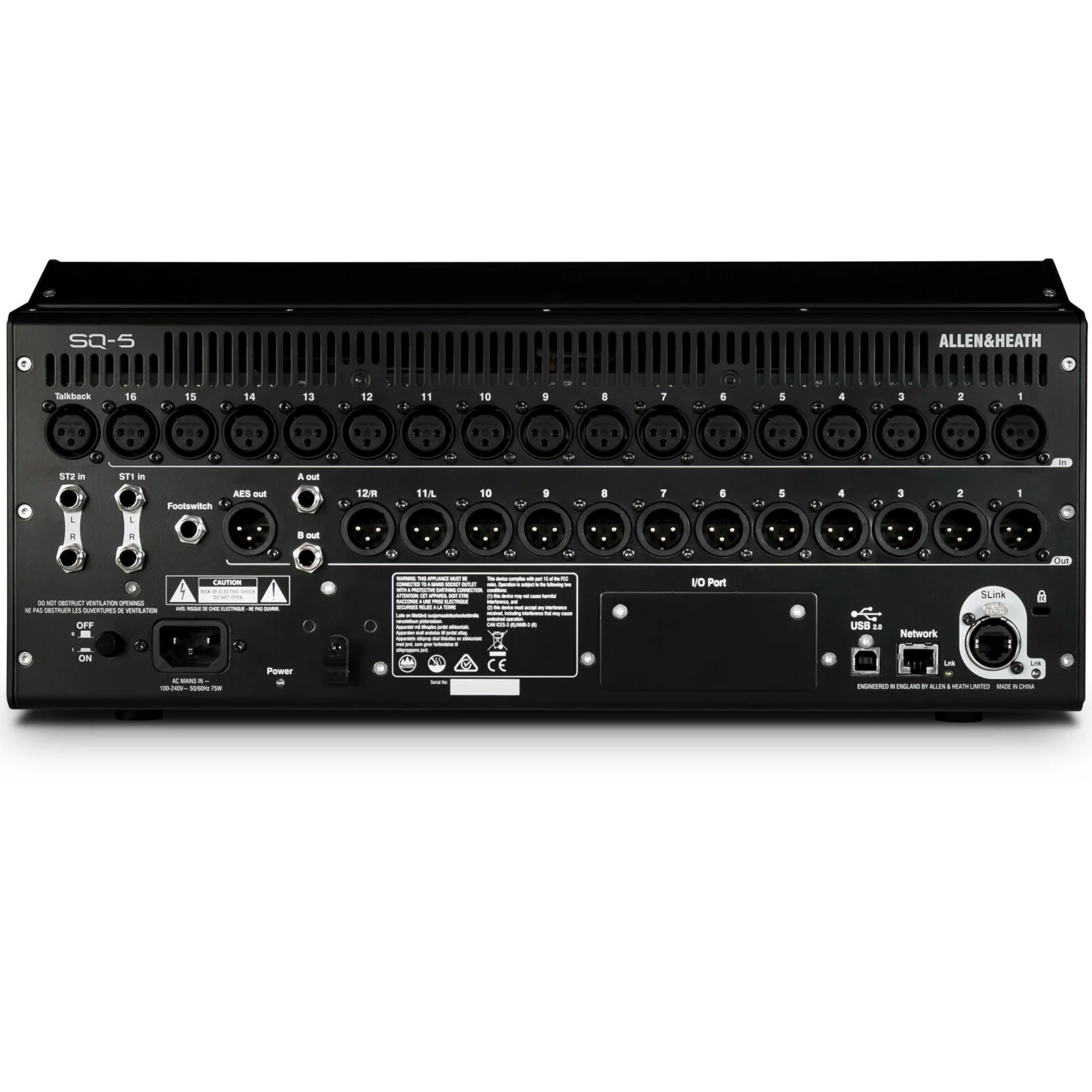 Allen & Heath SQ-5 Compact Digital Mixer, 96kHz XCVI FPGA processing, 17 Faders, 16 Onboard Preamps - Image 6