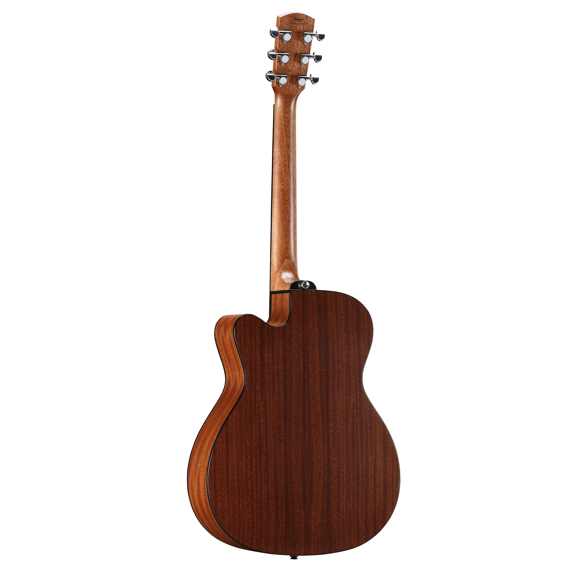 Alvarez AF60CESHB OM/Folk Acoustic-Electric Guitar w/ Cutaway, Electroncis, Sitka Top, Mah b/s - Shadowburst Gloss - Image 3