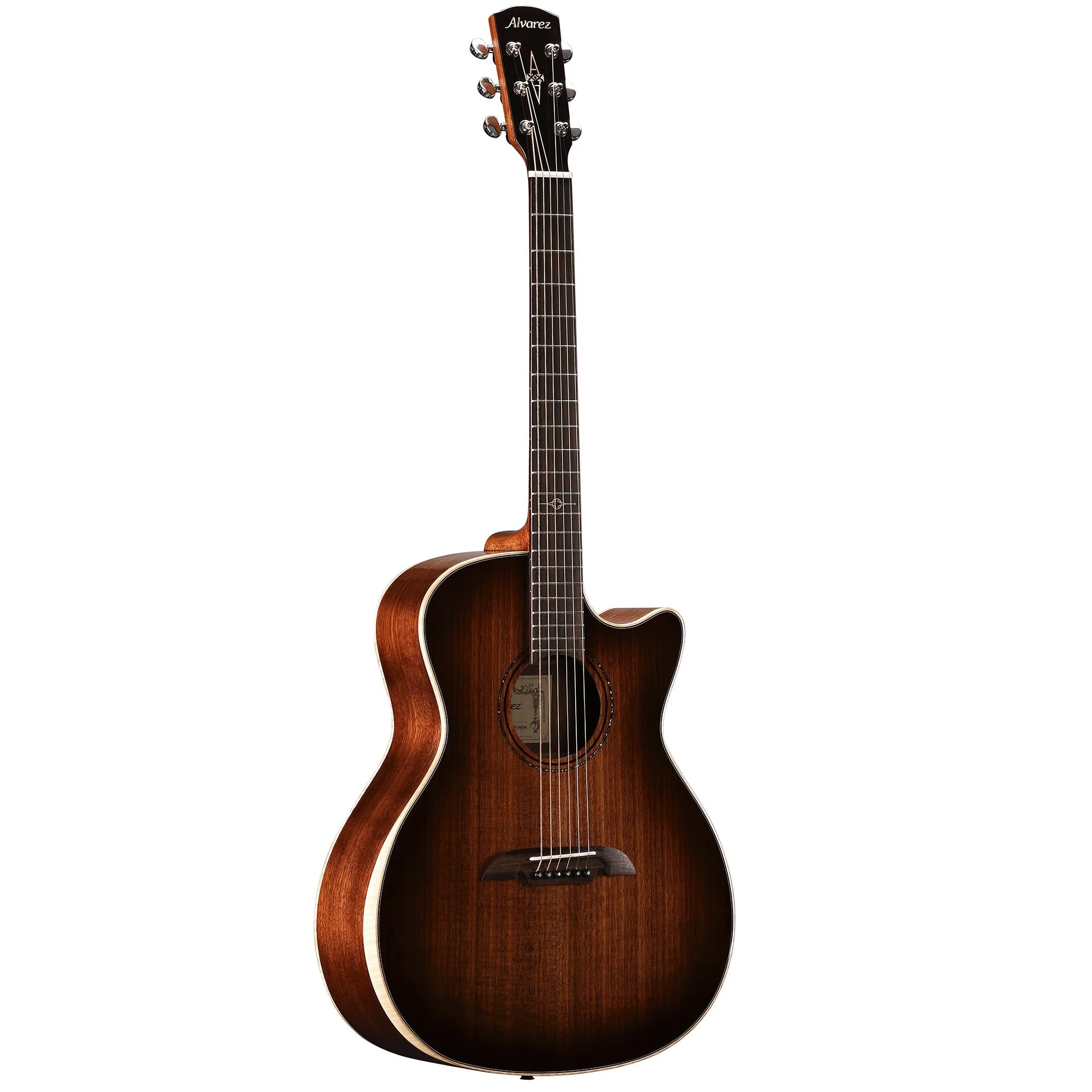 Alvarez AGW77CESHB-DLX Grand Auditorium Acoustic Electric w/Cutaway, Bevel Armrest and LR Baggs VTC