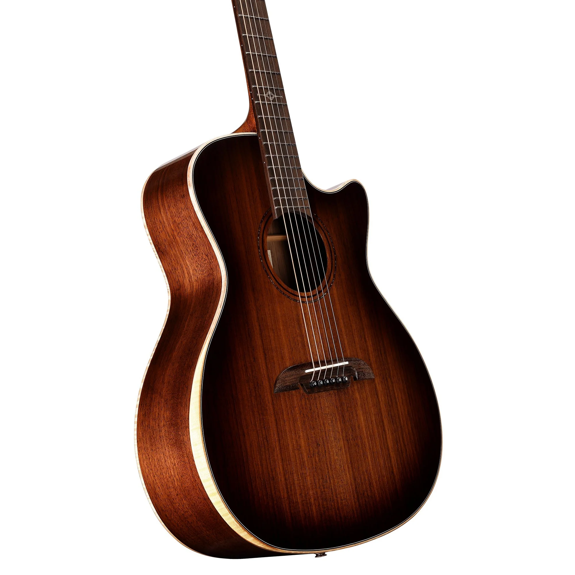 Alvarez AGW77CESHB-DLX Grand Auditorium Acoustic Electric w/Cutaway, Bevel Armrest and LR Baggs VTC - Image 5