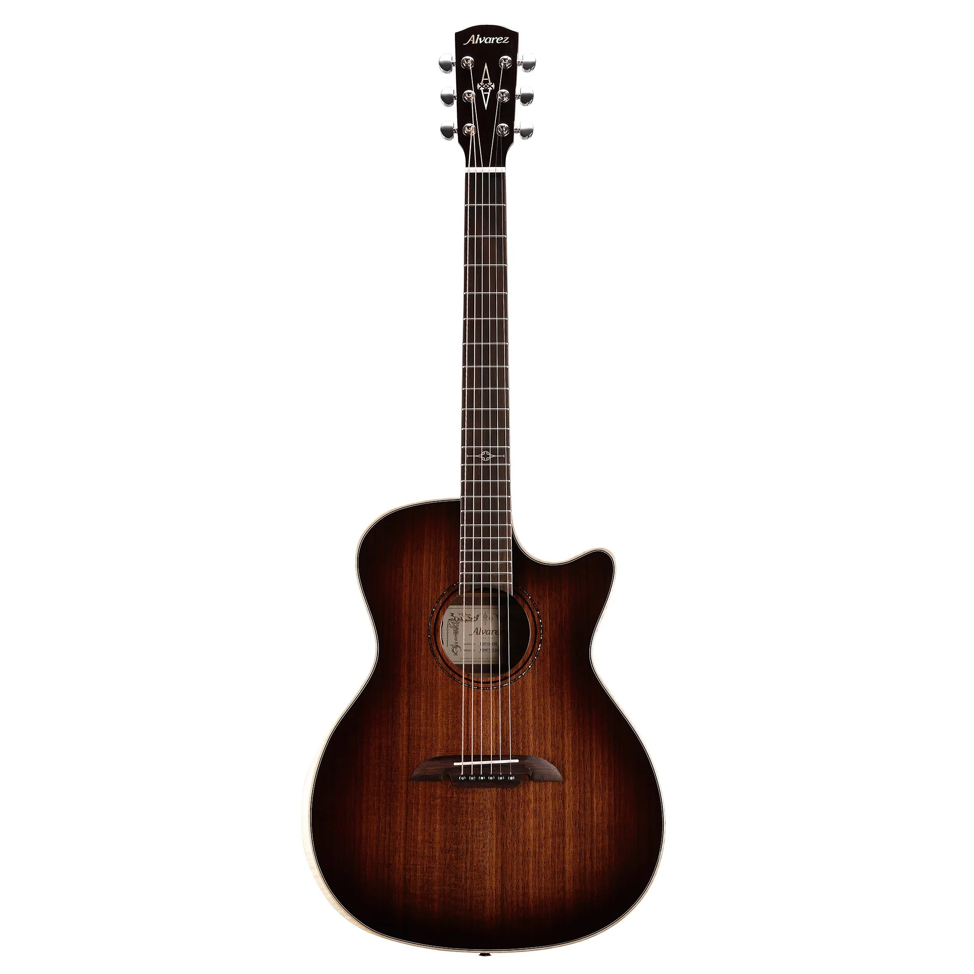 Alvarez AGW77CESHB-DLX Grand Auditorium Acoustic Electric w/Cutaway, Bevel Armrest and LR Baggs VTC - Image 6
