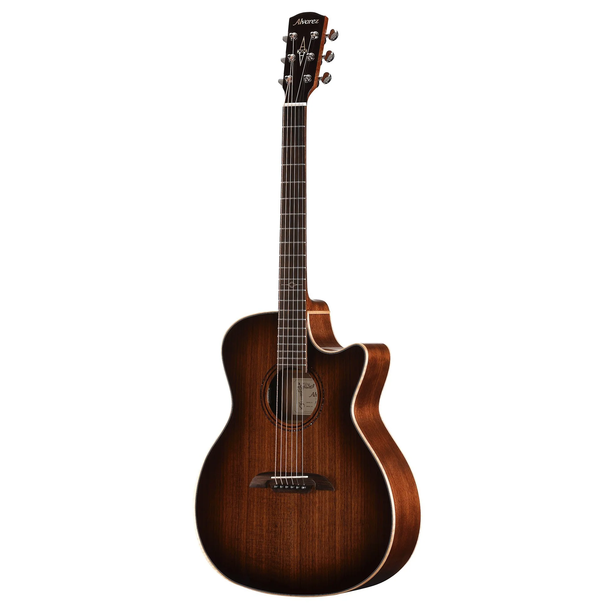 Alvarez AGW77CESHB-DLX Grand Auditorium Acoustic Electric w/Cutaway, Bevel Armrest and LR Baggs VTC - Image 7