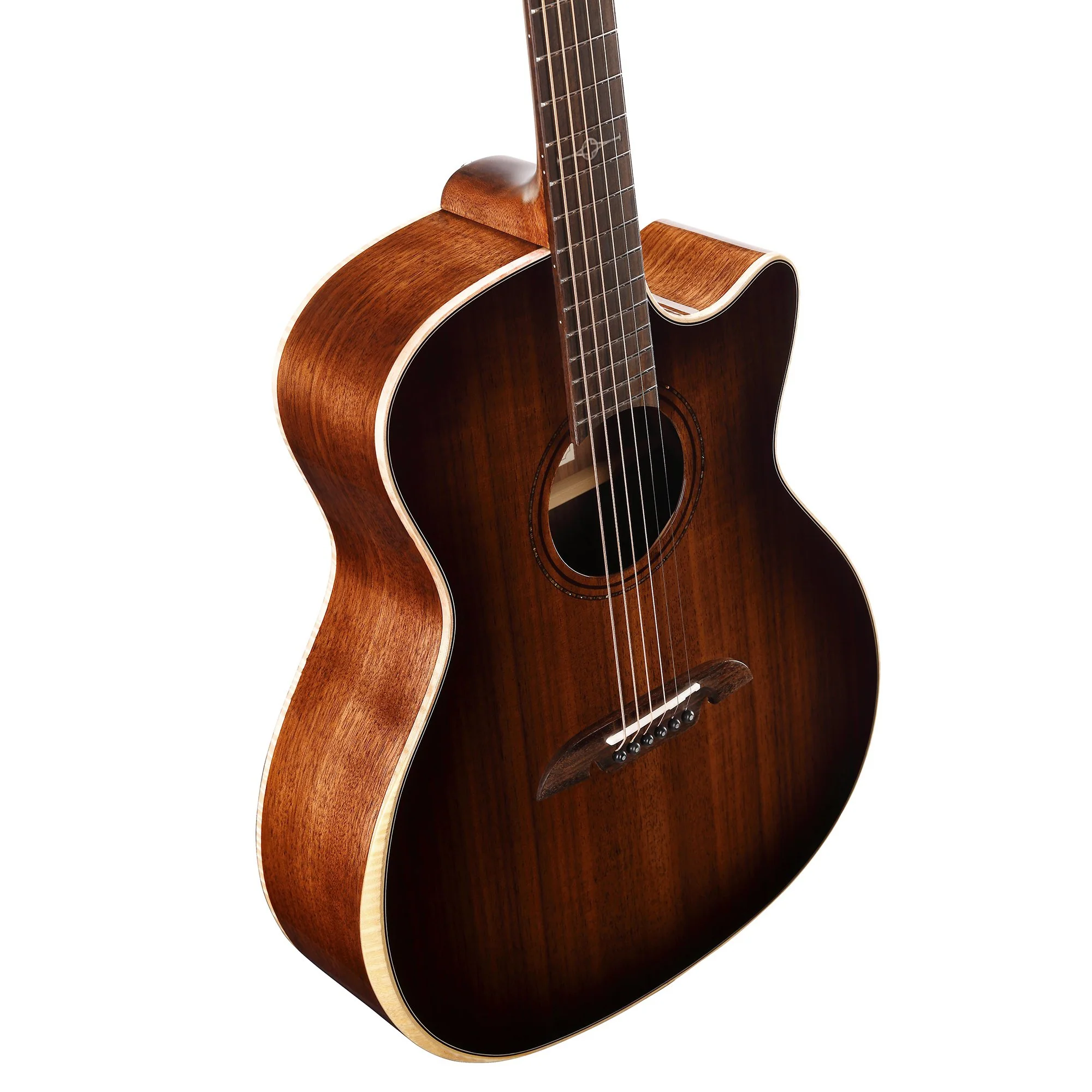 Alvarez AGW77CESHB-DLX Grand Auditorium Acoustic Electric w/Cutaway, Bevel Armrest and LR Baggs VTC - Image 8