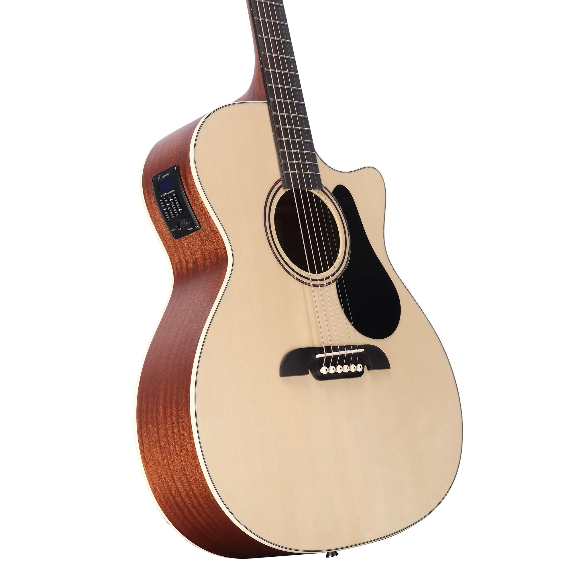 Alvarez RG26CE-DLX Grand Auditorium Acoustic Pack w/AFC30 Tan Flexicase and Alvarez System 250w/4-band EQ and Tuner - Image 5