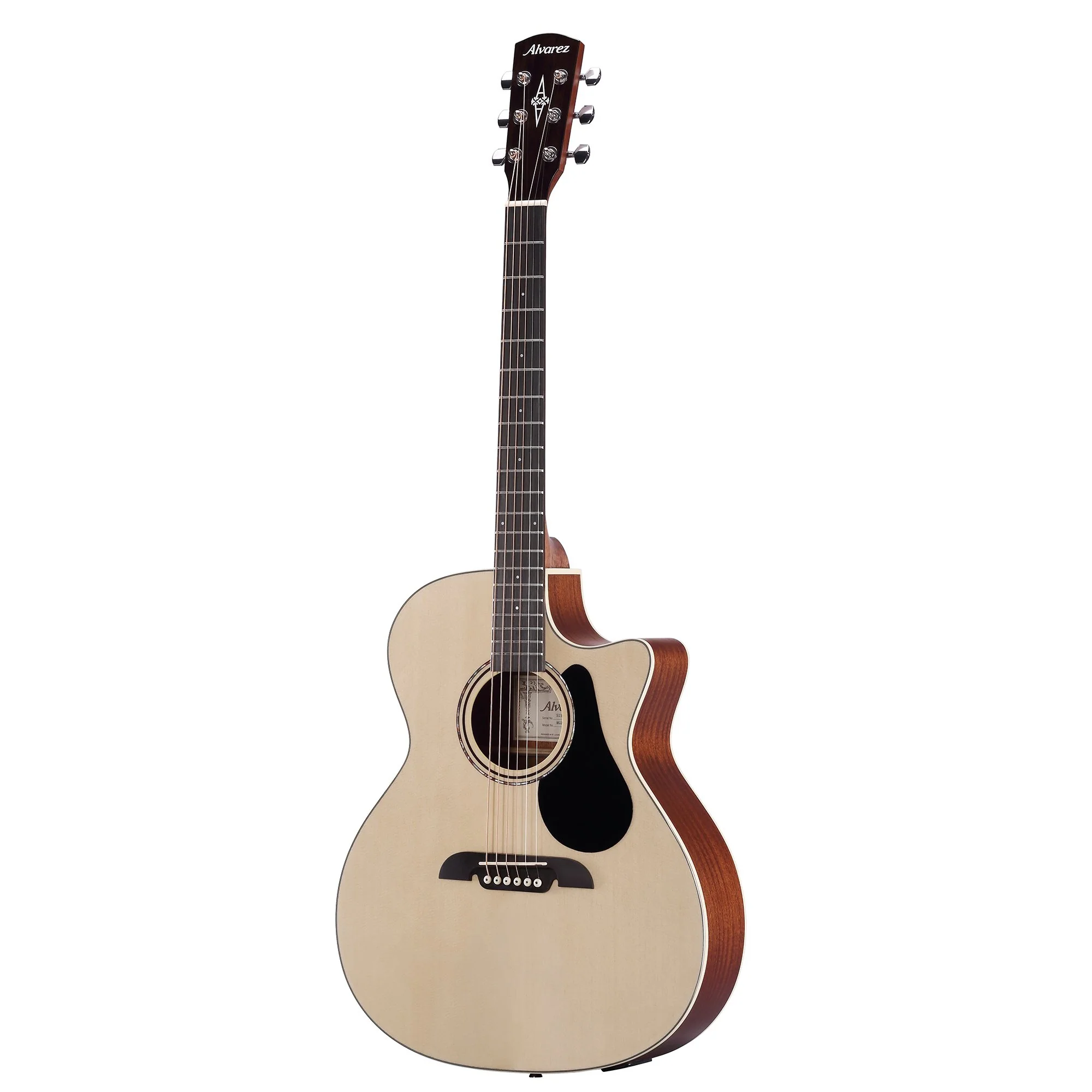 Alvarez RG26CE-DLX Grand Auditorium Acoustic Pack w/AFC30 Tan Flexicase and Alvarez System 250w/4-band EQ and Tuner - Image 6