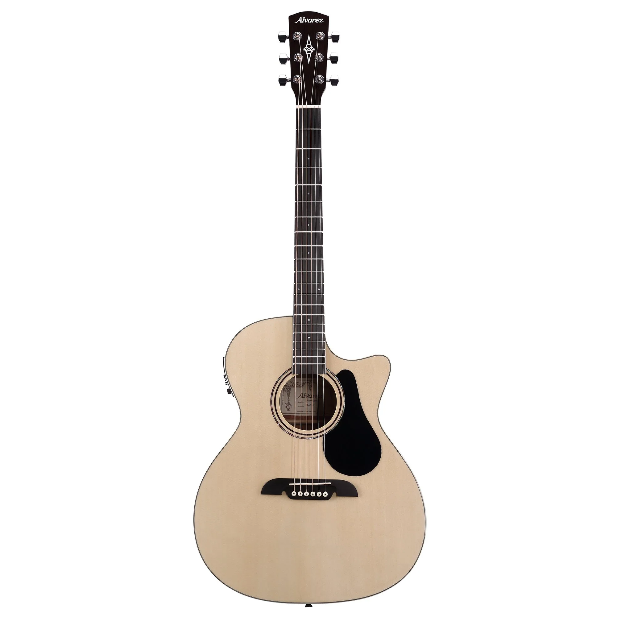 Alvarez RG26CE-DLX Grand Auditorium Acoustic Pack w/AFC30 Tan Flexicase and Alvarez System 250w/4-band EQ and Tuner - Image 7