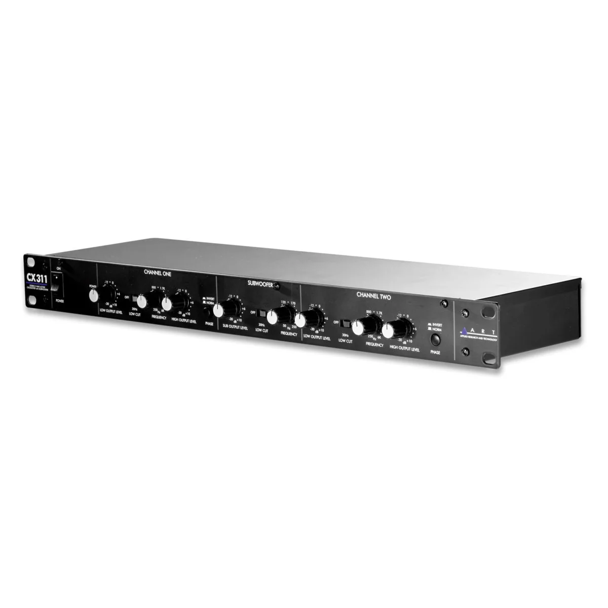 ART CX311 Stereo 2-way Crossover w/ Subwoofer Out, 1U - Image 3