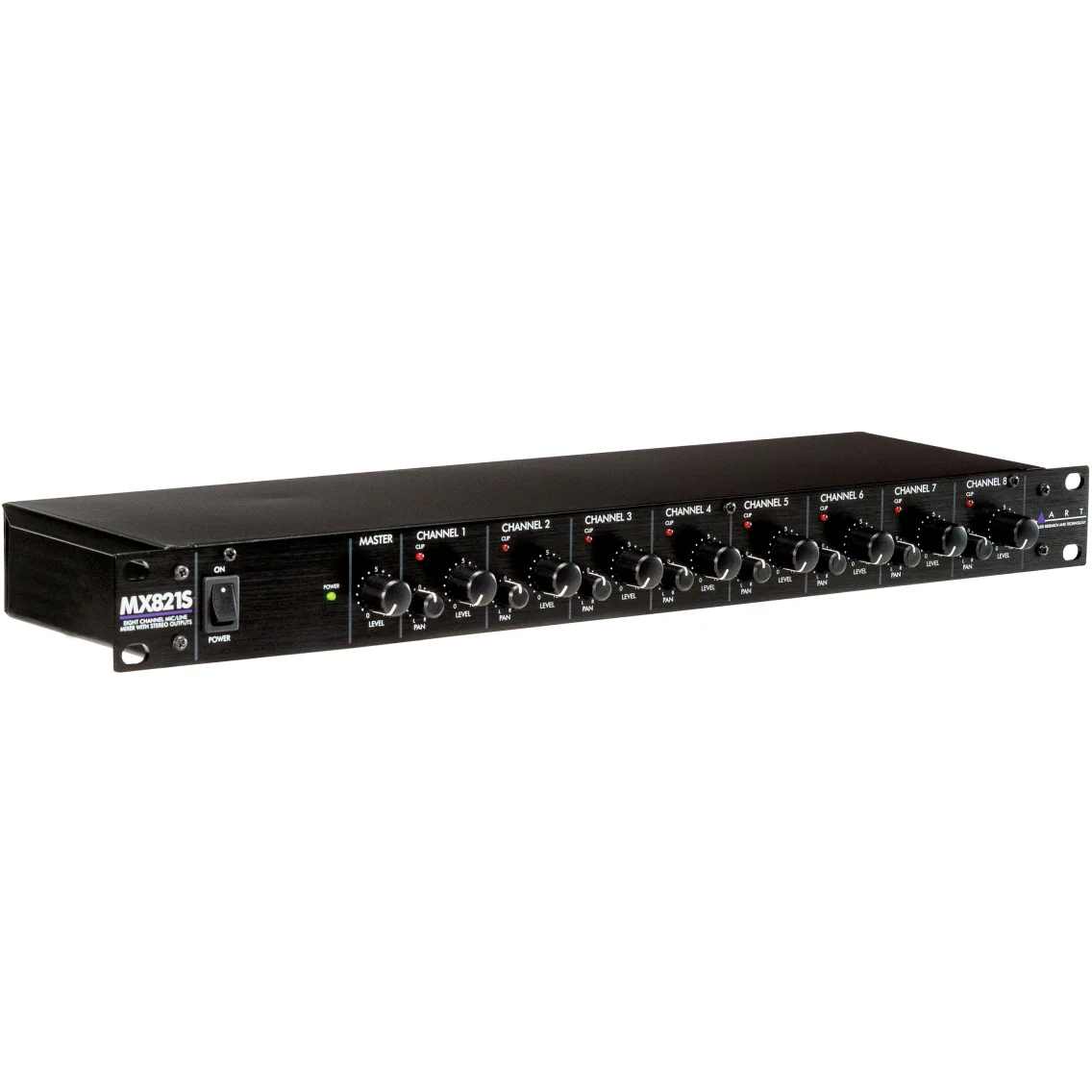 ART MX821S 8-Channel Mic/Line Mixer, 1U Rack Mount - Image 3