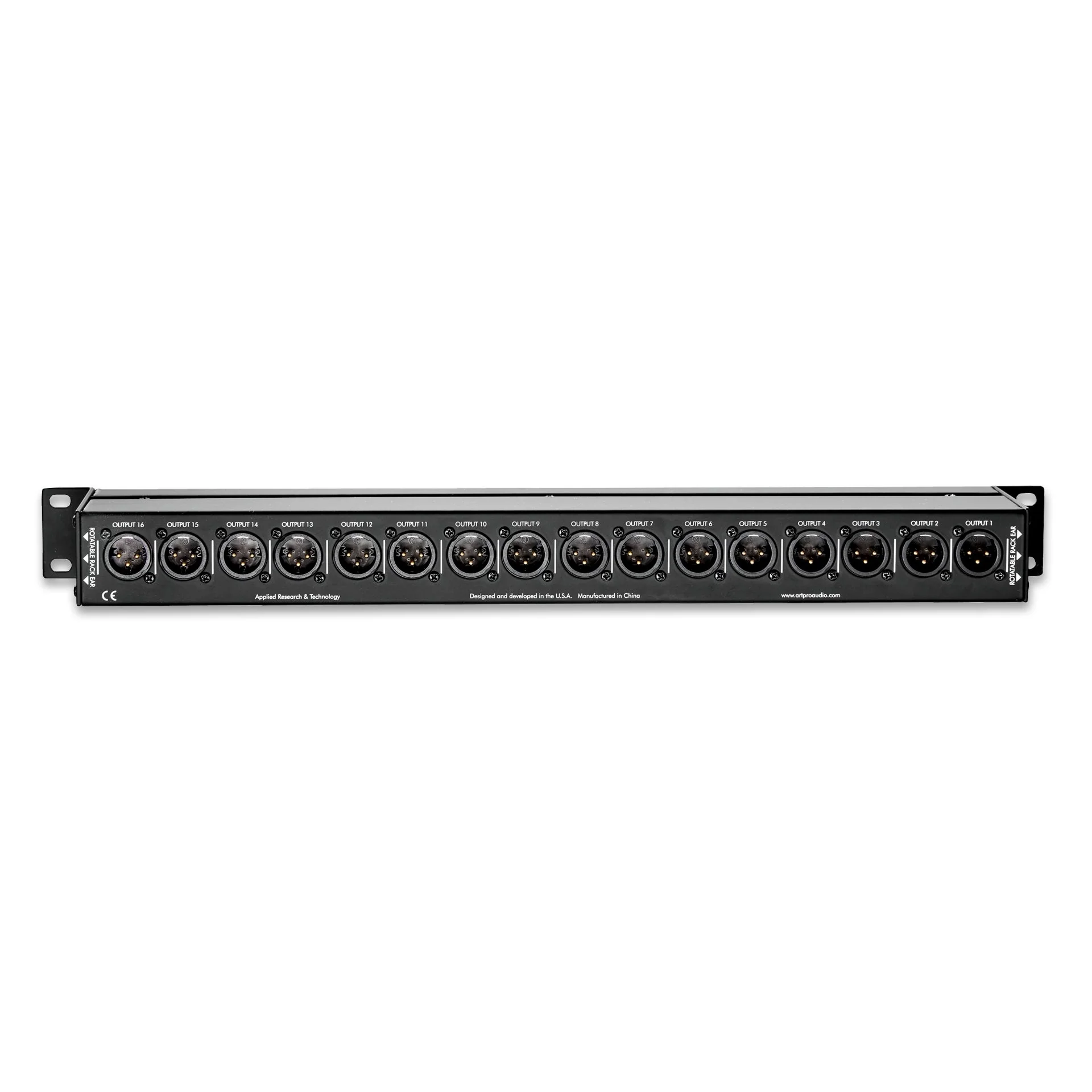ART P16 16-Channel XLR Patch Bay, 1U - Image 2