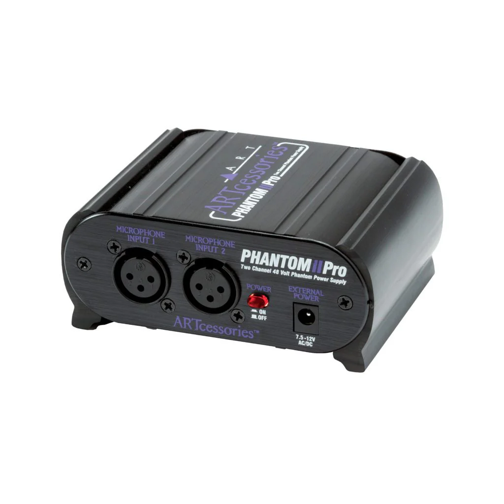 ART PHANTOM2PRO Two Channel +48volt Phantom Power Supply - Image 2