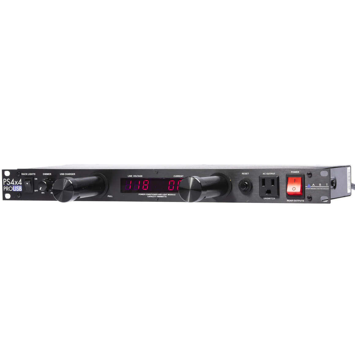 ART PS4X4PROUSB Dual LED Metered Power Distribution System w/ RFI and EMI Filtering - Image 3