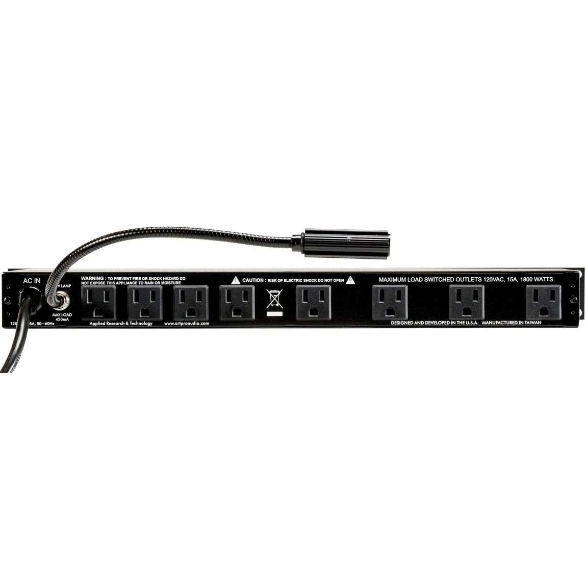 ART PS4X4PROUSB Dual LED Metered Power Distribution System w/ RFI and EMI Filtering - Image 5