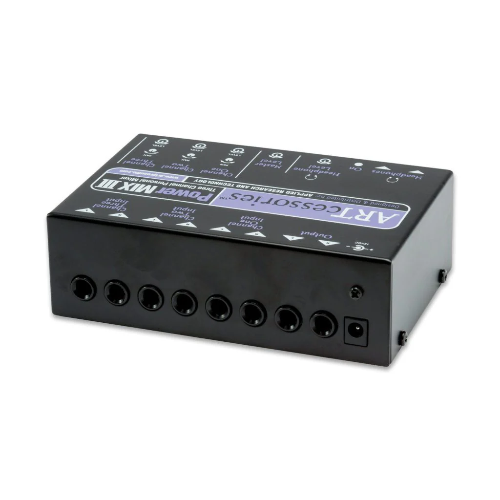 ART PWRMIX-3 3 Channel ¼” Stereo Mini Mixer - Image 3