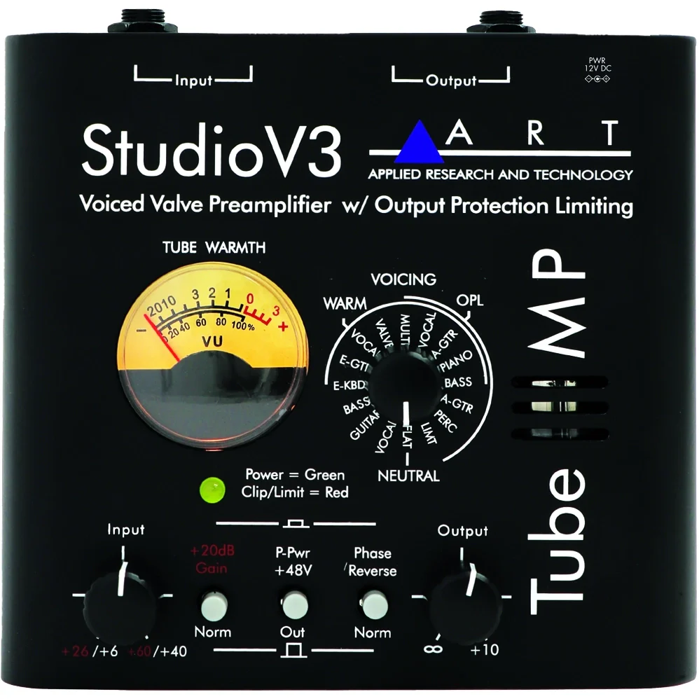 ART TUBEMPSTV3U Tube MP Studio V3 Microphone Tube Preamplifier