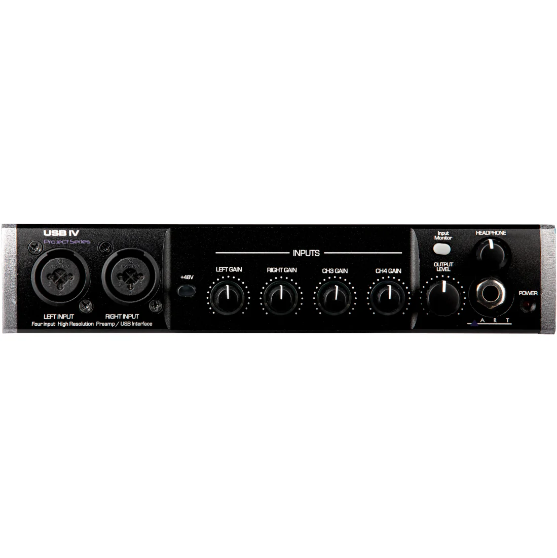 ART USBIV 32-bit Stereo Audio Interface, 4in/4out 192kHz