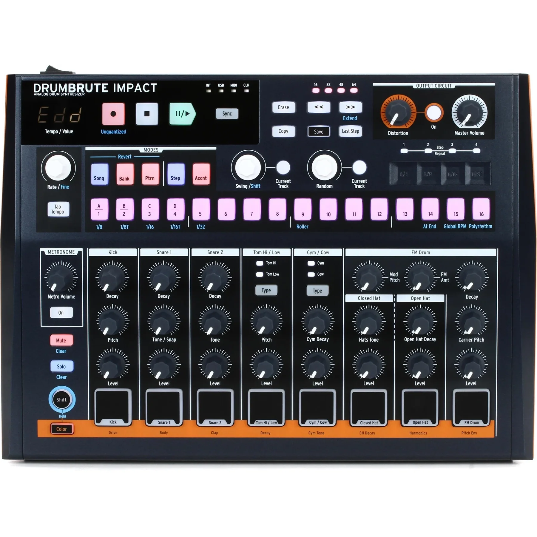 Arturia DRUMBRUTEIMPACT Analog Drum Machine