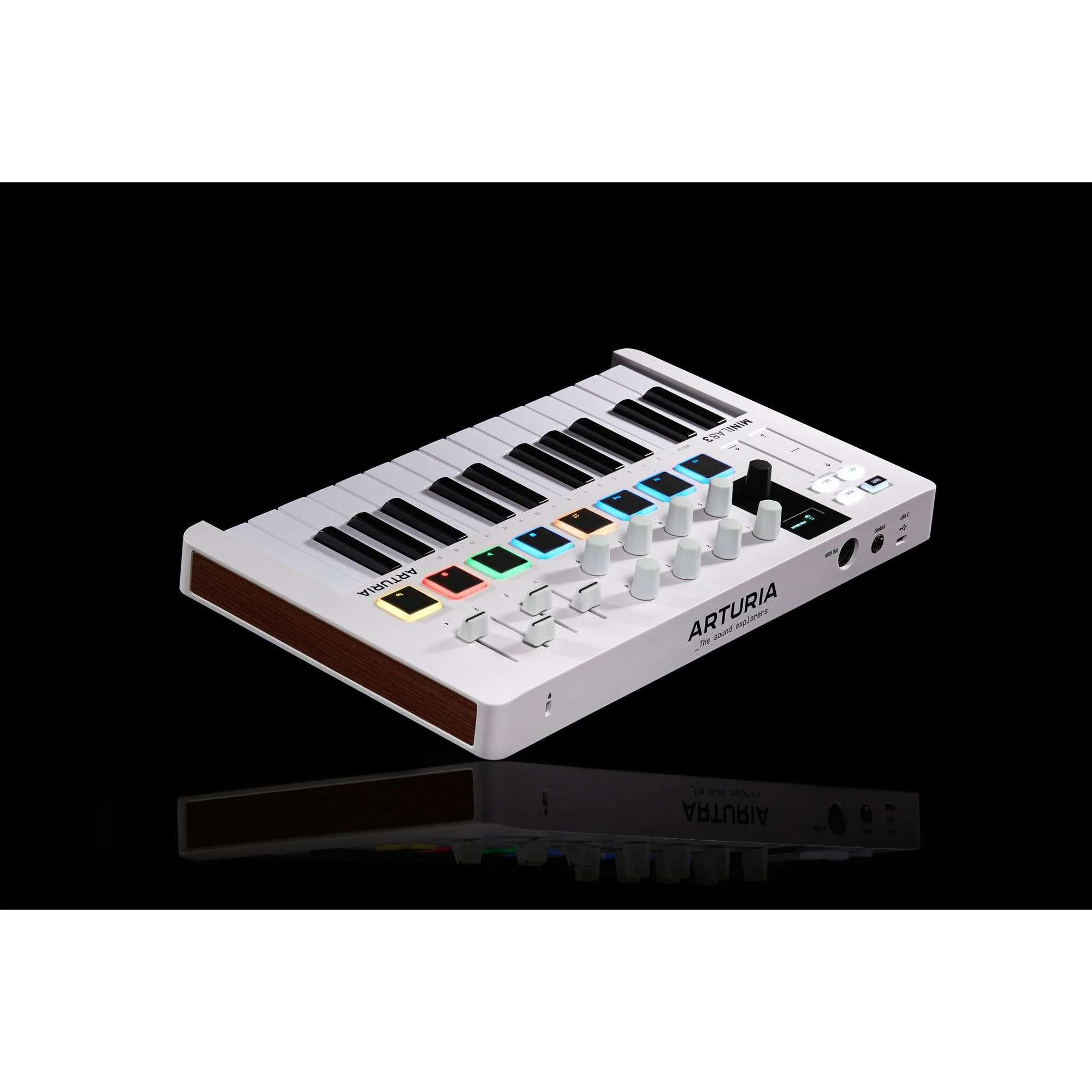 Arturia MINILAB3-WH MiniLab 3 25-Key Compact Midi Keyboard, White - Image 3