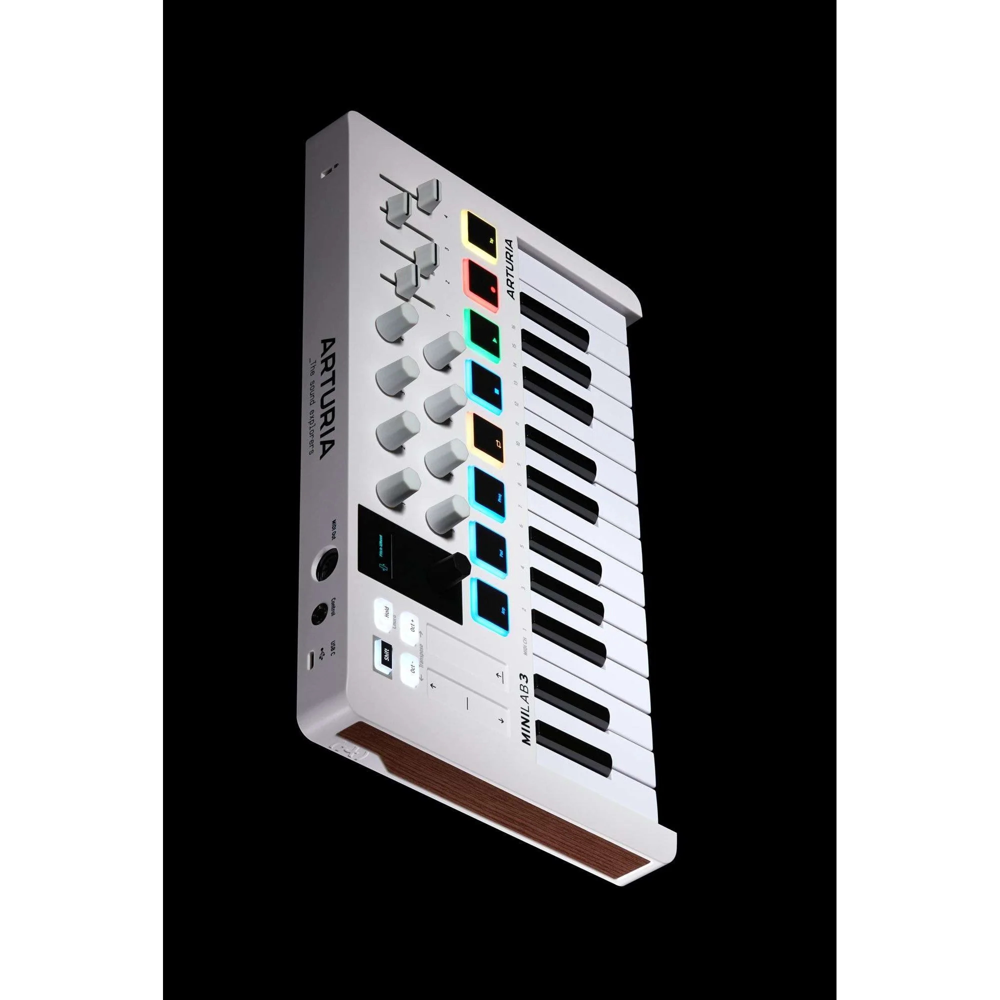 Arturia MINILAB3-WH MiniLab 3 25-Key Compact Midi Keyboard, White - Image 4