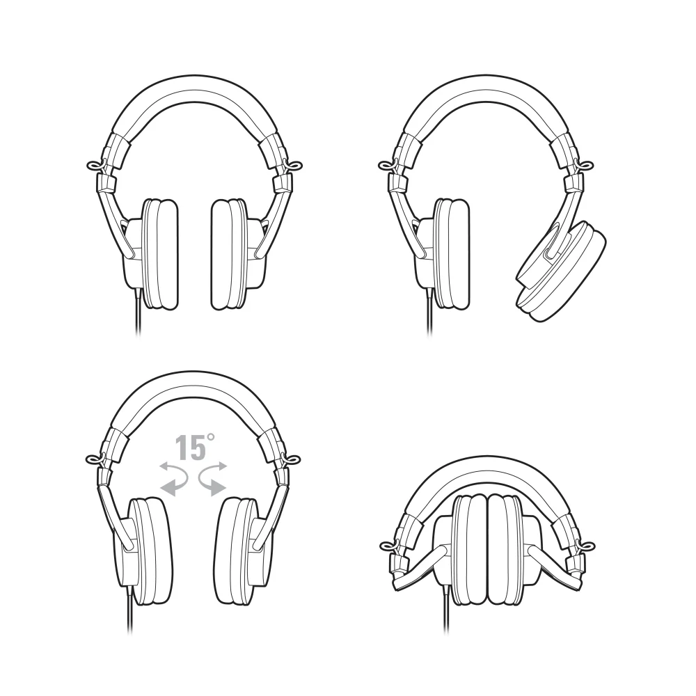 Audio-Technica ATH-M30X Closed-back Studio Headphone - Image 4