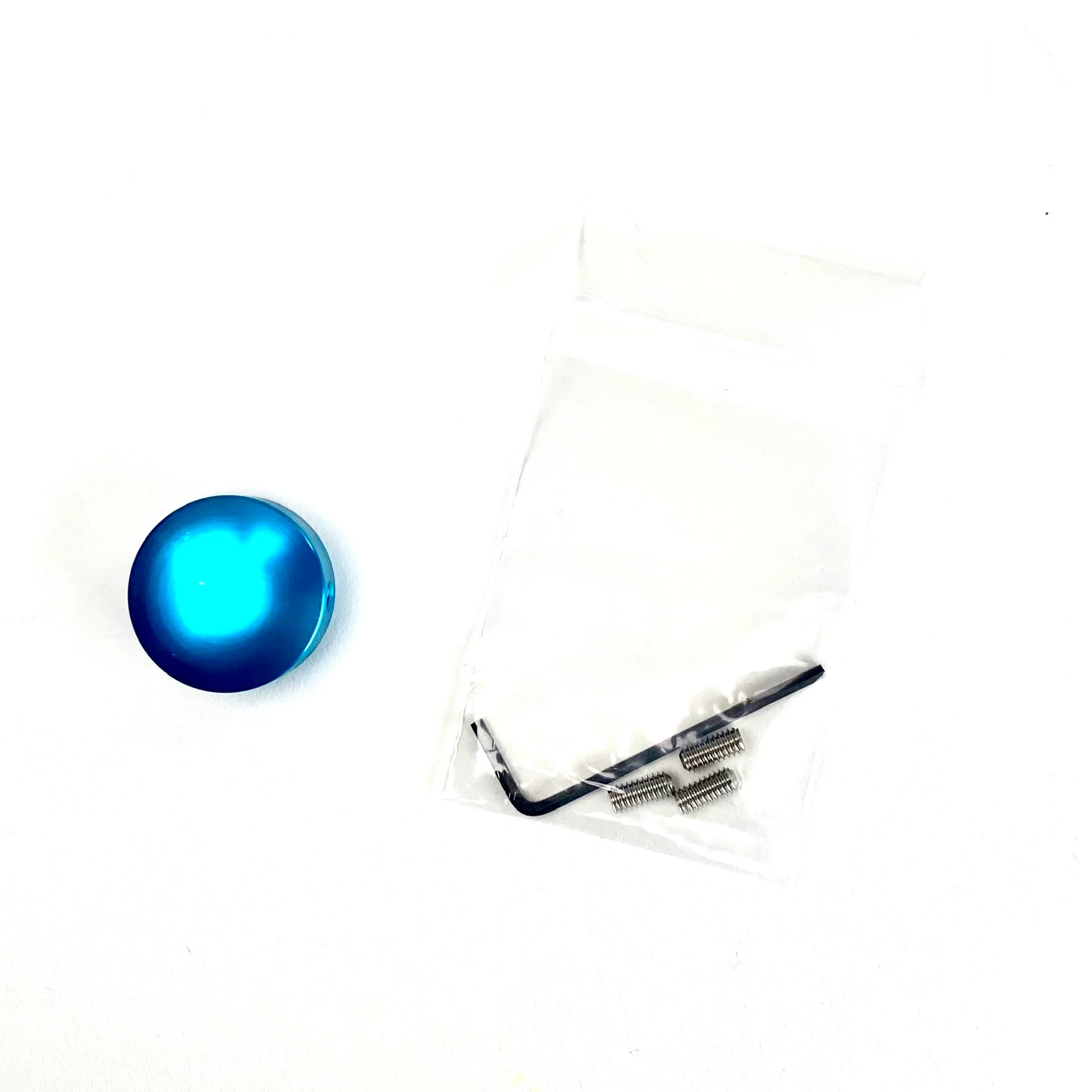 Barefoot Button 17-V1-ST-BL Pedal Button V1 3/8", Light Blue - Image 3