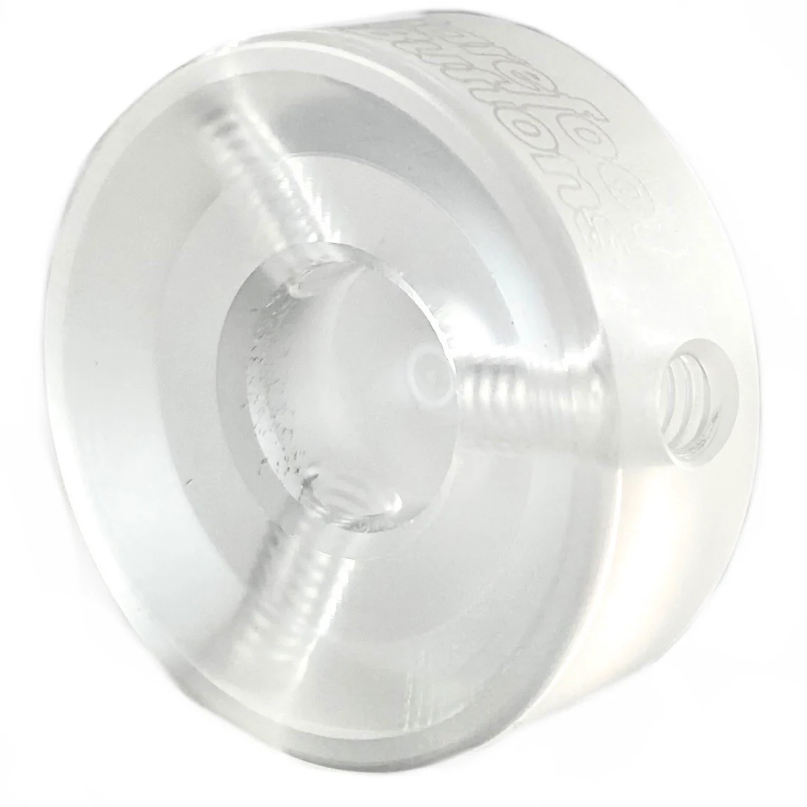 Barefoot Button 17-V1-ST-CR Pedal Button V1 3/8", Clear Acrylic - Image 2