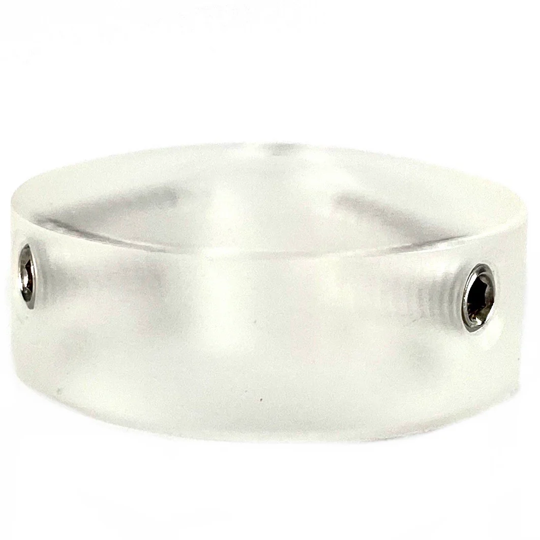 Barefoot Button 17-V2-ST-CR Pedal Button V2 5/16", Clear Acrylic