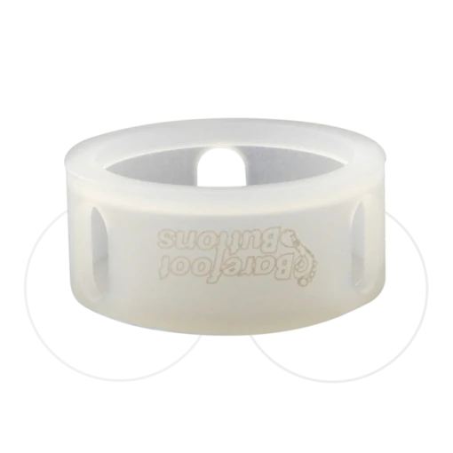 Barefoot Button 18-GC-ST-CR Pedal Button V2 5/16", Clear Glow Cap - Image 2
