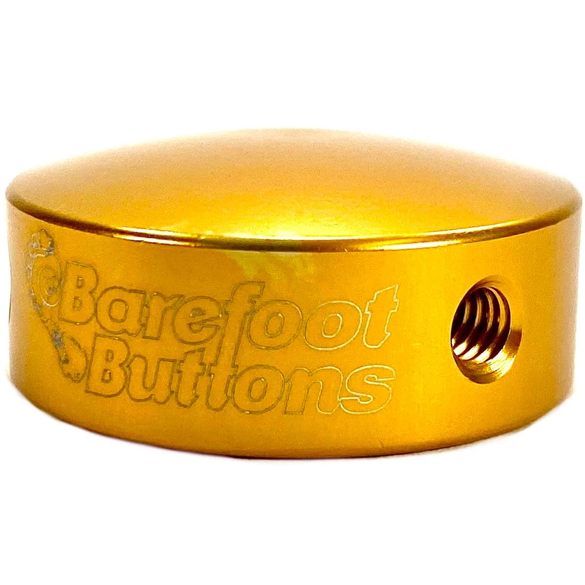 Barefoot Button 17-V1-ST-GL Pedal Button V1 3/8", Gold