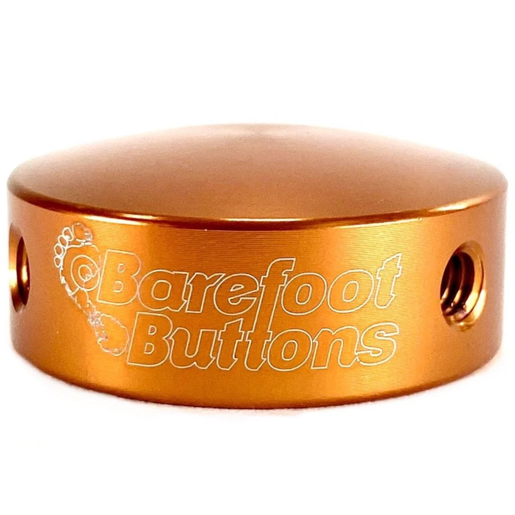 Barefoot Button 17-V1-ST-OR Pedal Button V1 3/8", Orange