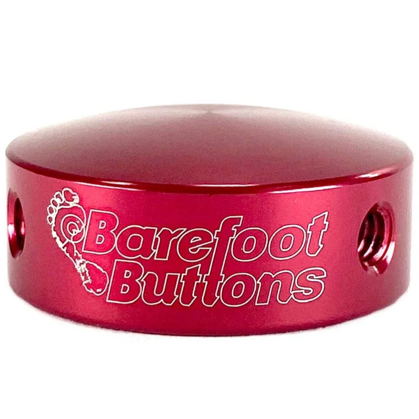 Barefoot Button 17-V2-ST-RD Pedal Button V2 5/16", Red