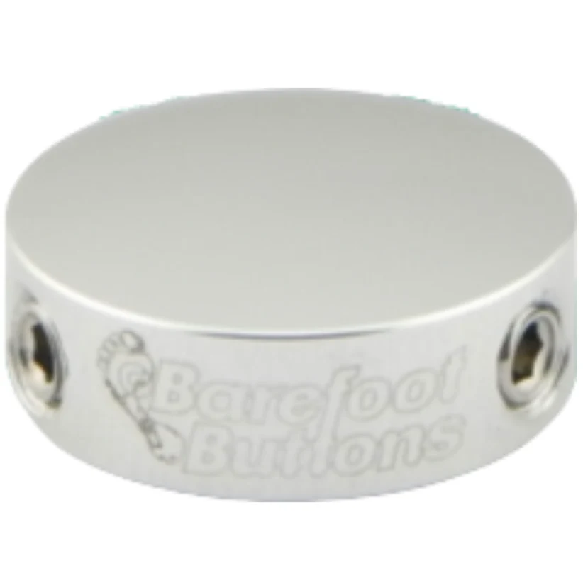 Barefoot Button 18-V1-MN-SV Mini Pedal Button V1 3/8",Silver