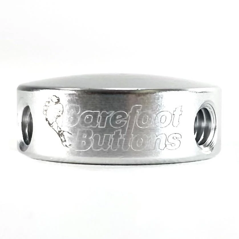 Barefoot Button 18-V2-MN-SV Mini Pedal Button V2 5/16", Silver