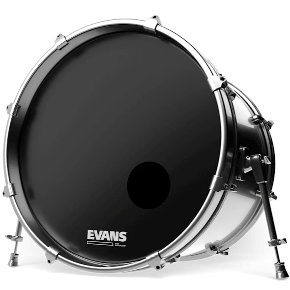 Evans BD22RB EQ3 Resonant Black Bass Drum Head, 22 Inch