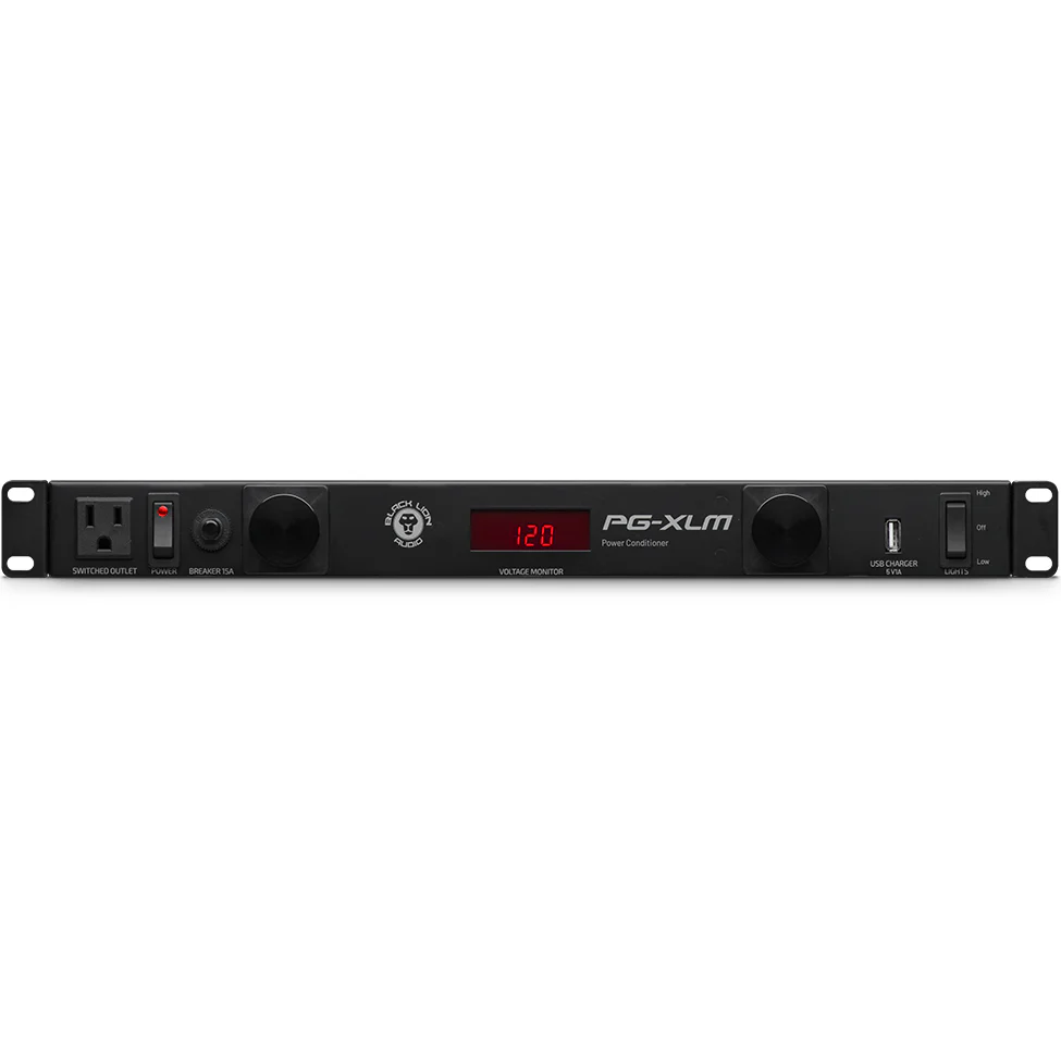 Black Lion Audio PG-XLM Rackmount Power Conditioner w/ Volt Meter and Lamps